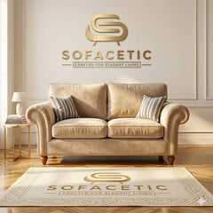Juxen Plush Velvet Designer Sofa Set