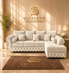 Malibu Plush Velvet Sofa Set