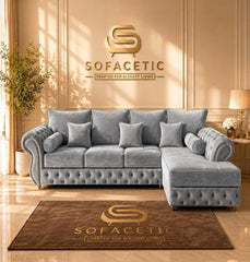 Malibu Plush Velvet Sofa Set