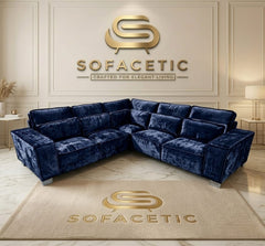 Sleefy Crush velvet Comfort Sofa Set