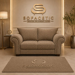 Monzi Jumbo Cord Contemporary Sofa Set