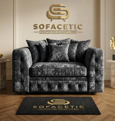 Urban Crush velvet Living Sofa Set