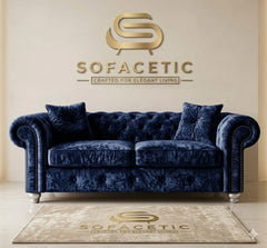 Monzi Crush velvet Contemporary Sofa Set