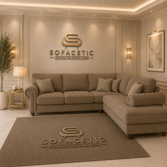 Tanzo Jumbo Cord Luxury Fabric Sofa