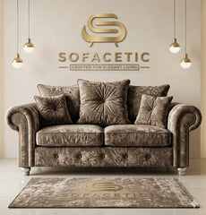 Tanzo Crush velvet Luxury Fabric Sofa