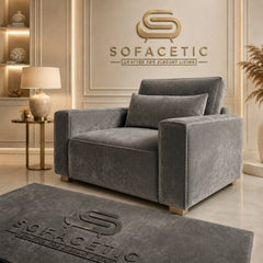 Sleefy Plush velvet Comfort Sofa Set