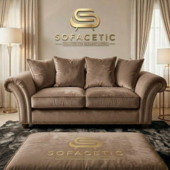 Juxen Plush Velvet Designer Sofa Set