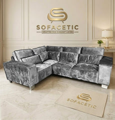 Sleefy Crush velvet Comfort Sofa Set