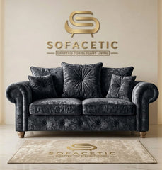 Tanzo Crush velvet Luxury Fabric Sofa