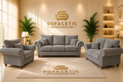 Nicole Jumbo Cord Luxury Sofa Set