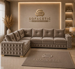 Urban Plush velvet Living Sofa Set