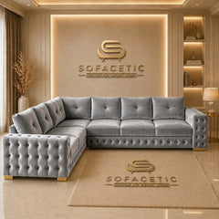 Urban Plush velvet Living Sofa Set