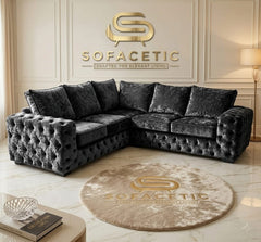 Urban Crush velvet Living Sofa Set