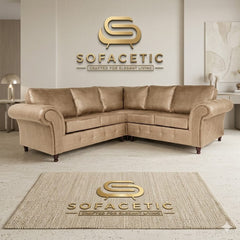 Juxen Plush Velvet Designer Sofa Set