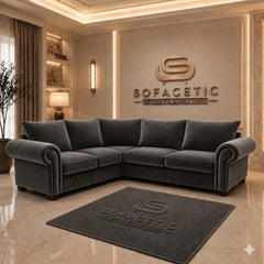 Monzi Plush velvet Contemporary Sofa Set