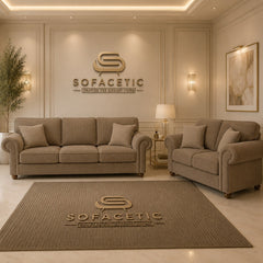 Tanzo Jumbo Cord Luxury Fabric Sofa
