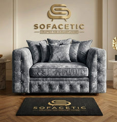 Urban Crush velvet Living Sofa Set