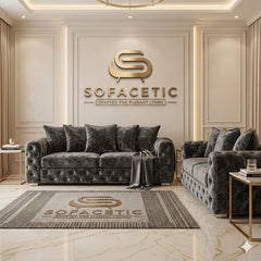 Urban Crush velvet Living Sofa Set