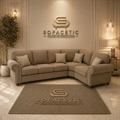 Tanzo Jumbo Cord Luxury Fabric Sofa