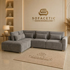 Sleefy Plush velvet Comfort Sofa Set