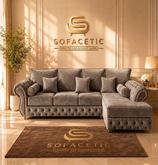 Malibu Plush Velvet Sofa Set