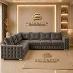Urban Plush velvet Living Sofa Set