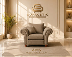 Nicole Naple Fabric Luxury Sofa Set