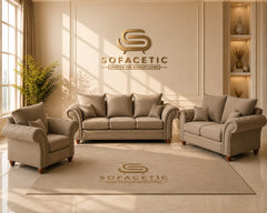 Nicole Naple Fabric Luxury Sofa Set