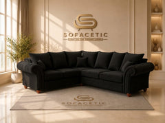 Nicole Naple Fabric Luxury Sofa Set