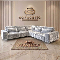 Salon Crush velvet Fabric Sofa