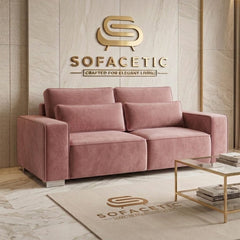 Salon Plush Velvet Sofa