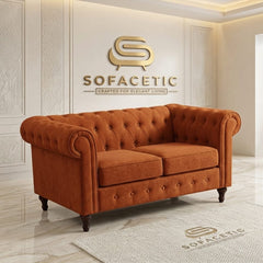 Olympia Chesterfield Plush velvet Sofa Set