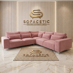 Salon Plush Velvet Sofa