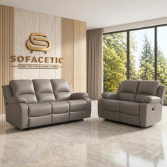 Valencia Entertainer Recliner Sofa Grey Set