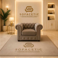 Madrid Naples Fabric Chesterfield Sofa Set