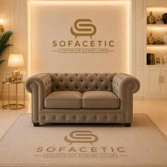 Madrid Naples Fabric Chesterfield Sofa Set