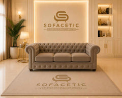 Madrid Naples Fabric Chesterfield Sofa Set