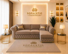 Madrid Naples Fabric Chesterfield Sofa Set