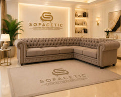 Madrid Naples Fabric Chesterfield Sofa Set
