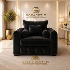 Lilly Naples Fabric Luxury Sofa Set