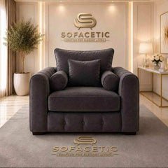 Lilly Naples Fabric Luxury Sofa Set