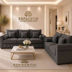 Lilly Naples Fabric Luxury Sofa Set