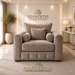 Lilly Naples Fabric Luxury Sofa Set