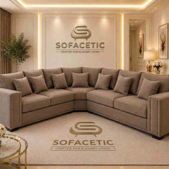 Lilly Naples Fabric Luxury Sofa Set