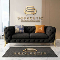 Italian Chenille Fabric Chesterfield Sofa Set