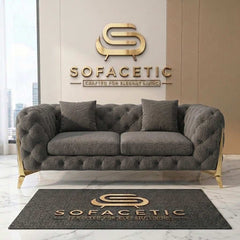 Italian Chenille Fabric Chesterfield Sofa Set