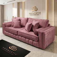 Lilly Plush Velvet Fabric Luxury Sofa Set