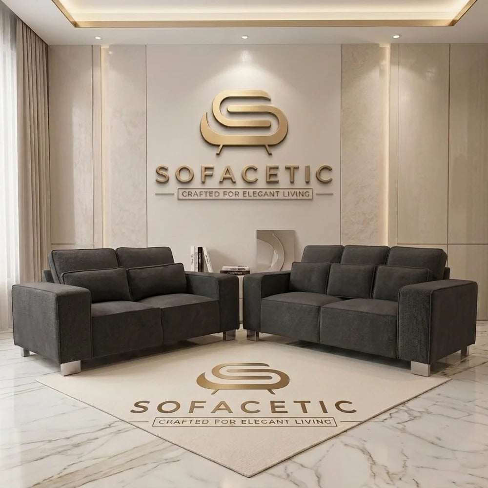 Salon Chenille Fabric  Sofa
