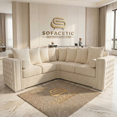 Ruby Alaska Chenile Sofa Set