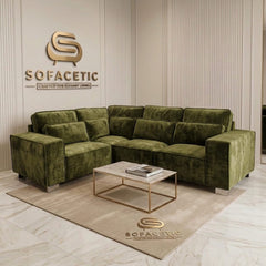 Salon Plush Velvet Sofa